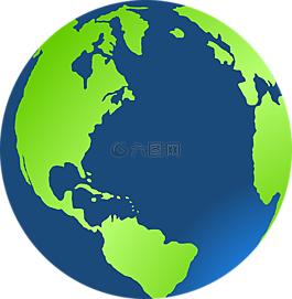 全球,地球,绿色