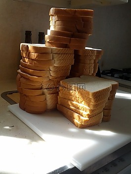 面包,白面包,食品