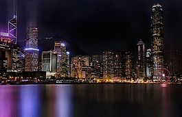 城市,全景图像,城市景观