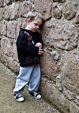 伤心,男孩,儿童