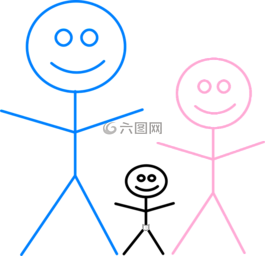 家庭,蹦极小人,婴儿