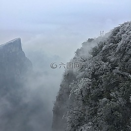 张家界,冬季,冰雪
