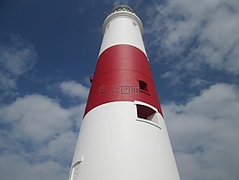 灯塔,高大,直立
