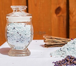 美,浴盐,熏衣草
