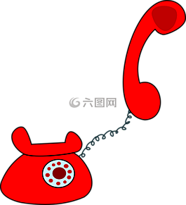 电话,设置,红色