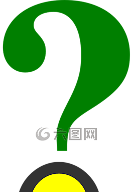 问号,头,符号