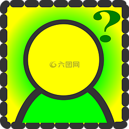 问号,头,符号