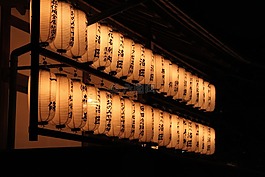 高台,夜,灯笼