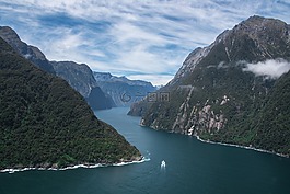 风景,山,湖