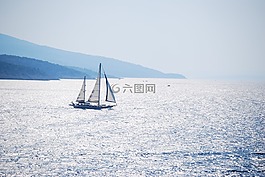 海,浏览,船