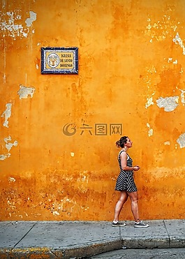 剥皮,旧墙,褪色
