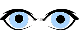 眼睛,蓝色,图