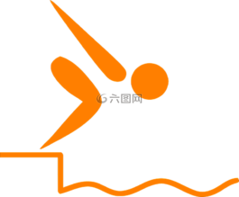 游泳,符号,迹象
