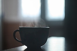 杯,热,蒸汽