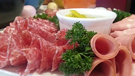 食品,冷盘,萨拉米