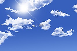 天空,蓝色,蓝色的天空