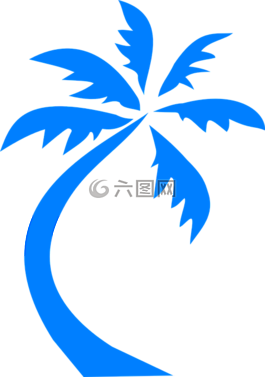 棕榈树,棕榈,蓝色