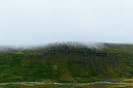 小山,高原,绿色