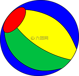 球,沙滩球,充气式