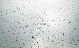 滴在玻璃,窗格,雨