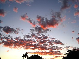 天空,云,分散
