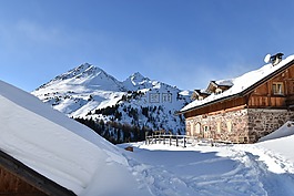 雪,冬天,山