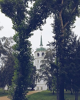 教堂,城市,西伯利亚