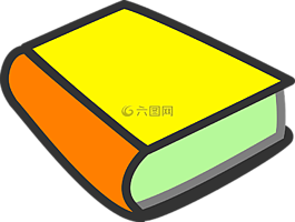 书,关闭,黄色