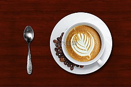 咖啡,茶杯和茶碟,黑咖啡
