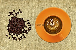 咖啡,茶杯和茶碟,黑咖啡