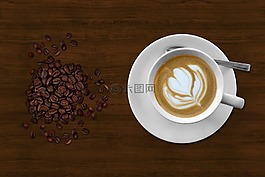 咖啡,茶杯和茶碟,黑咖啡