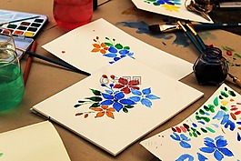 回校,学校启动,美术课
