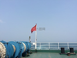 红旗,船,出行