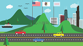 芝加哥,天际线,摩天楼