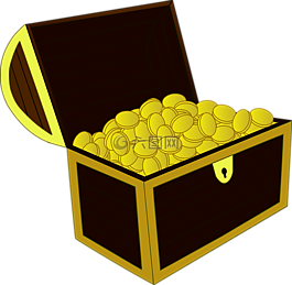 宝藏,黄金,开放