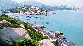 海,山水,唯美