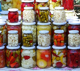 腌制的蔬菜,咸菜,食品