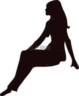 妇女,坐,思考