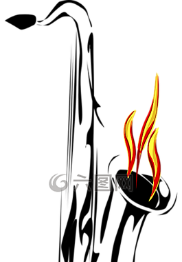 萨克斯,火焰,反思
