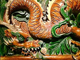 龙,中国,陶瓷