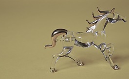 玻璃俑,数字,马
