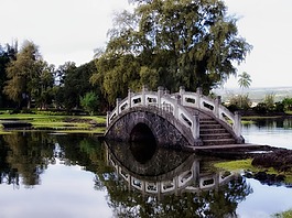 强横霸道公园,夏威夷,桥