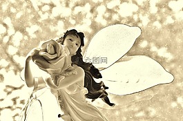 天使,翅膀,祈祷