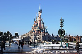 迪士尼乐园,城堡,迪斯尼