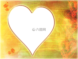 母亲节,心脏,相框