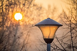 城市,太阳,1 月
