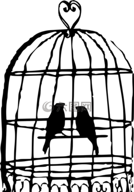 鸟,笼,鸟笼