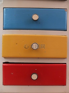 抽屉,内阁,蓝色