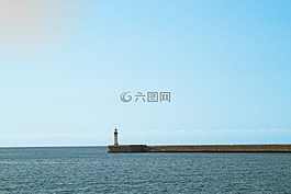 灯塔,防波堤港,阿尔梅里亚