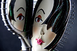美发师,女子,毛刷